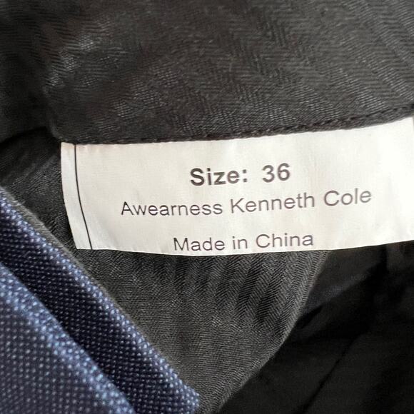 Awearness Kenneth Cole NWT Modern Fit Suit Separates Pants, Blue Size 36 - Picture 7 of 9